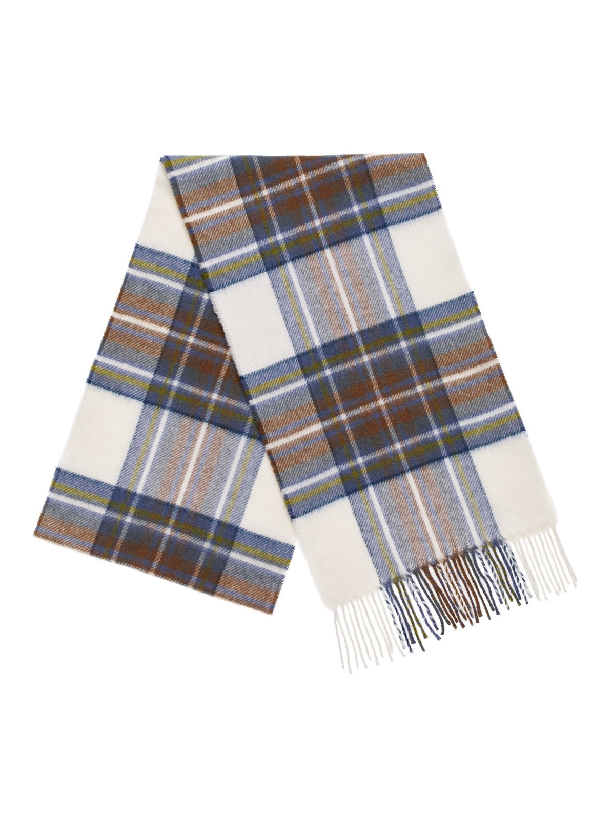 Echarpe Mérinos Tartan Muted Blue Stewart