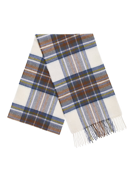 Echarpe Mérinos Tartan Muted Blue Stewart