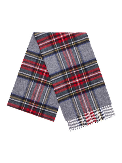 Echarpe Mérinos Tartan Grey Stewart