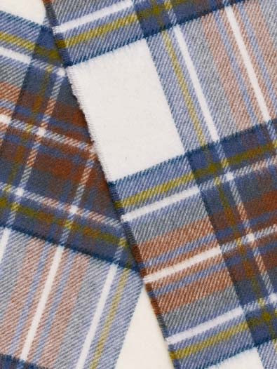 Echarpe Mérinos Tartan Muted Blue Stewart
