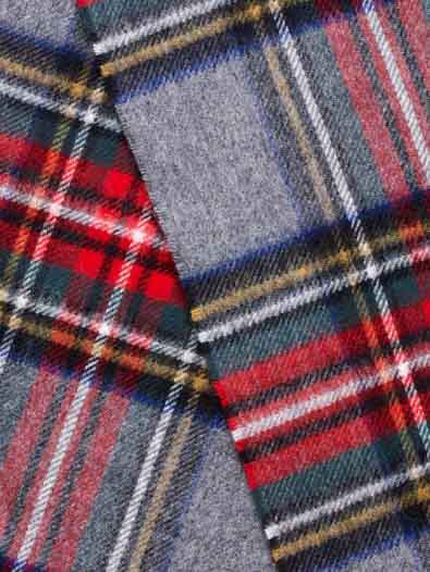 Echarpe Mérinos Tartan Grey Stewart