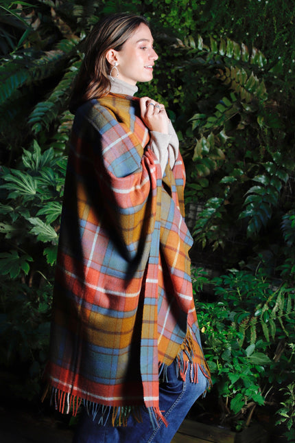 Ruana Longue Tartan Antique Buchanan