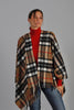 Ruana Tartan Camel Thompson
