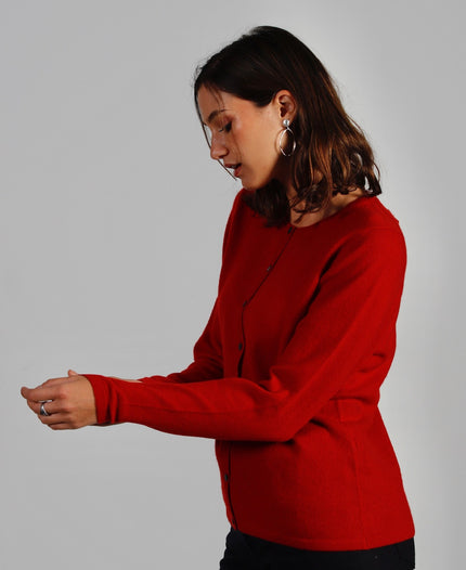 Cardigan Col Rond Cachemire