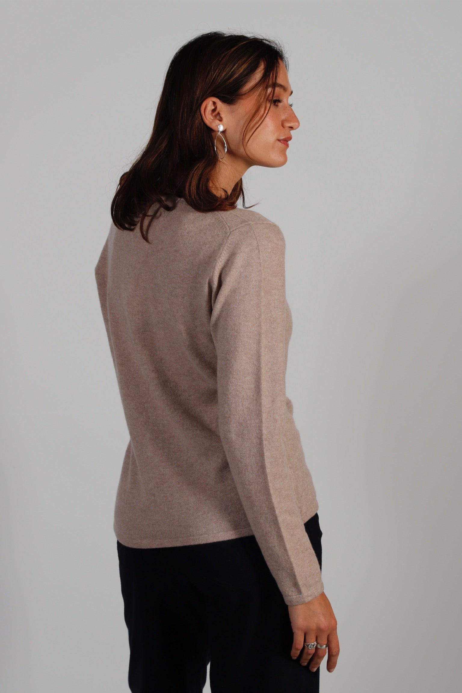 Cardigan Col Rond Cachemire
