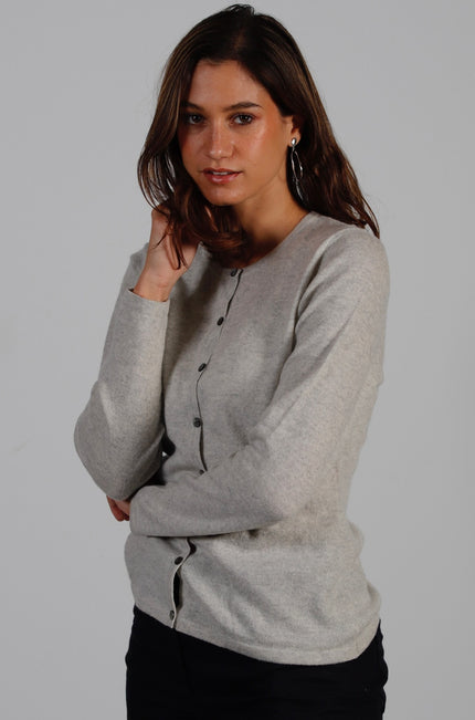 Cardigan Col Rond Cachemire