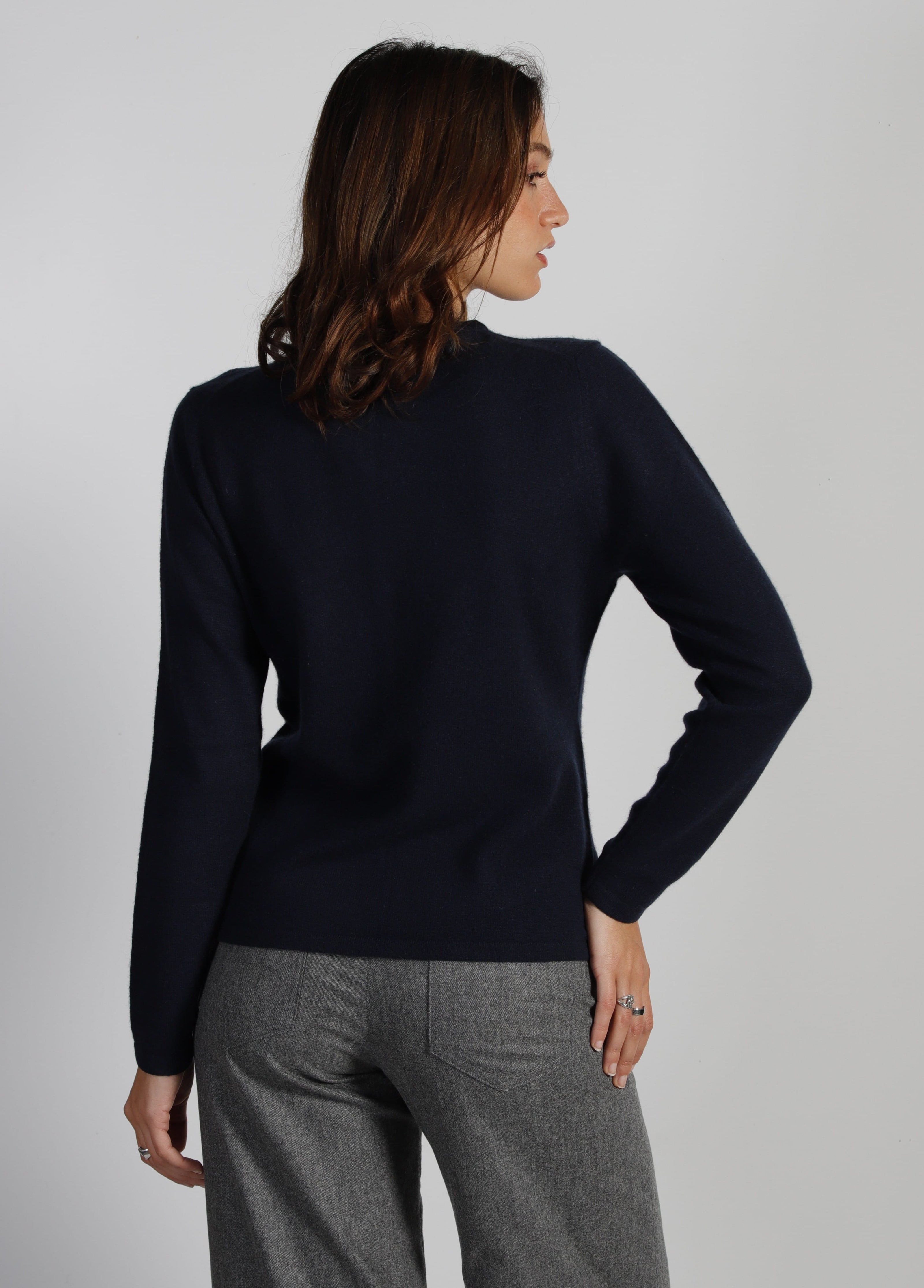 Cardigan Col Rond Cachemire