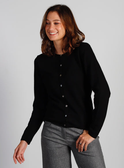 Cardigan Col Rond Cachemire