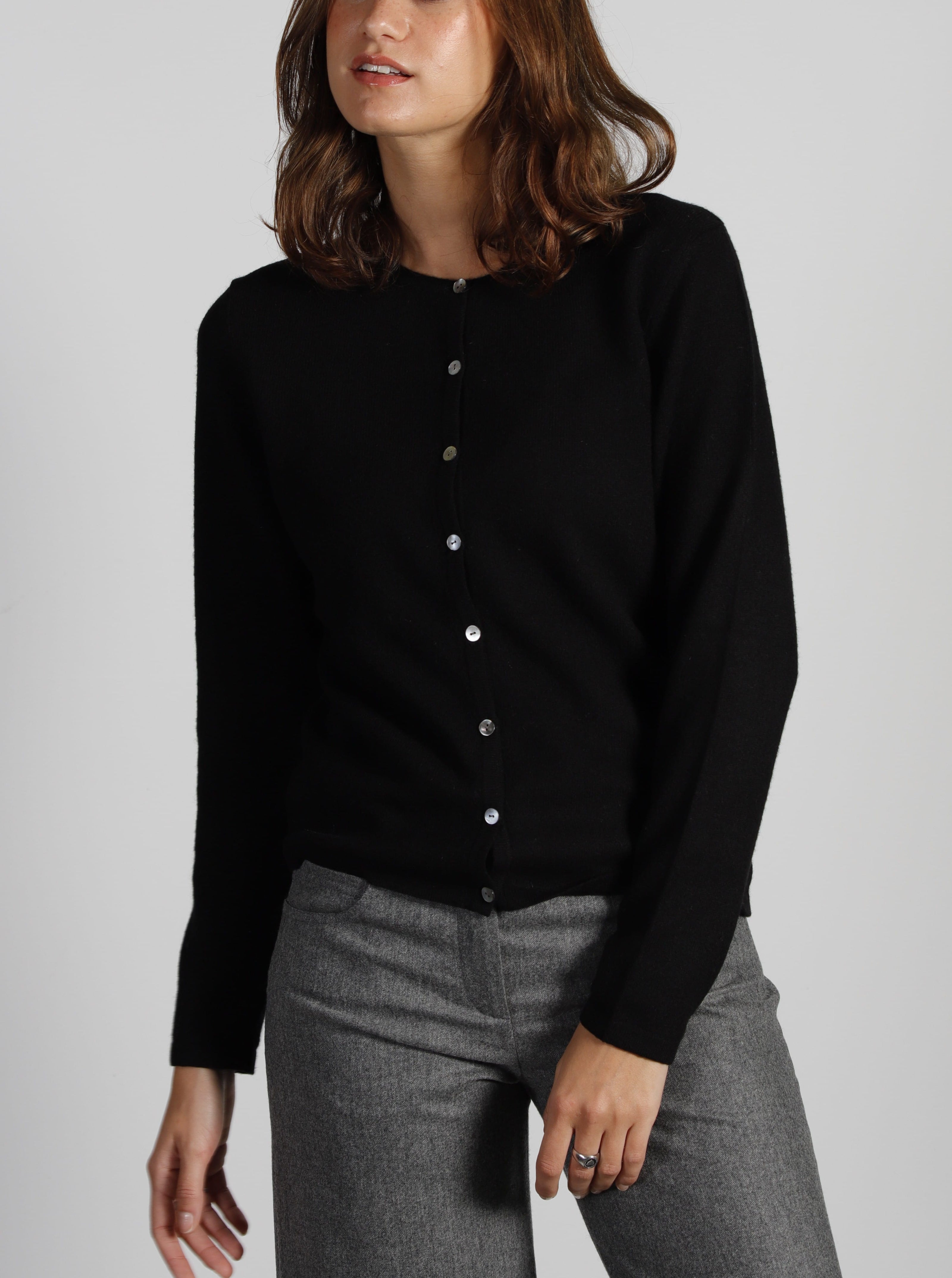 Cardigan Col Rond Cachemire