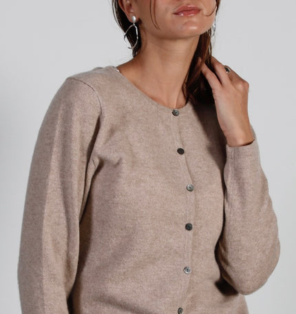 Cardigan Col Rond Cachemire