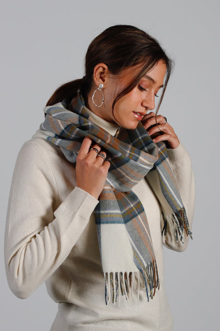 Etole Mérinos Tartan Muted Blue Stewart