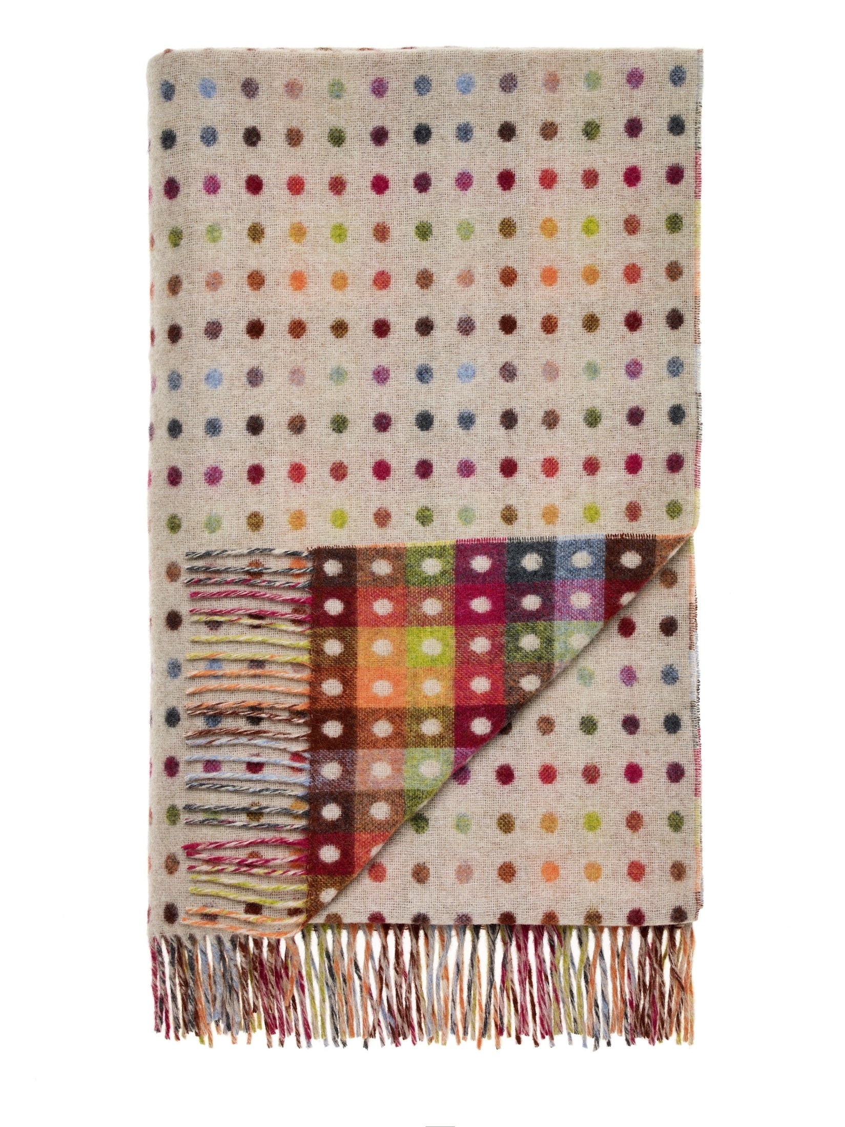 Plaid Multi Spot Beige