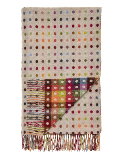 Plaid Multi Spot Beige