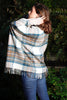 Ruana Tartan Muted Blue Stewart