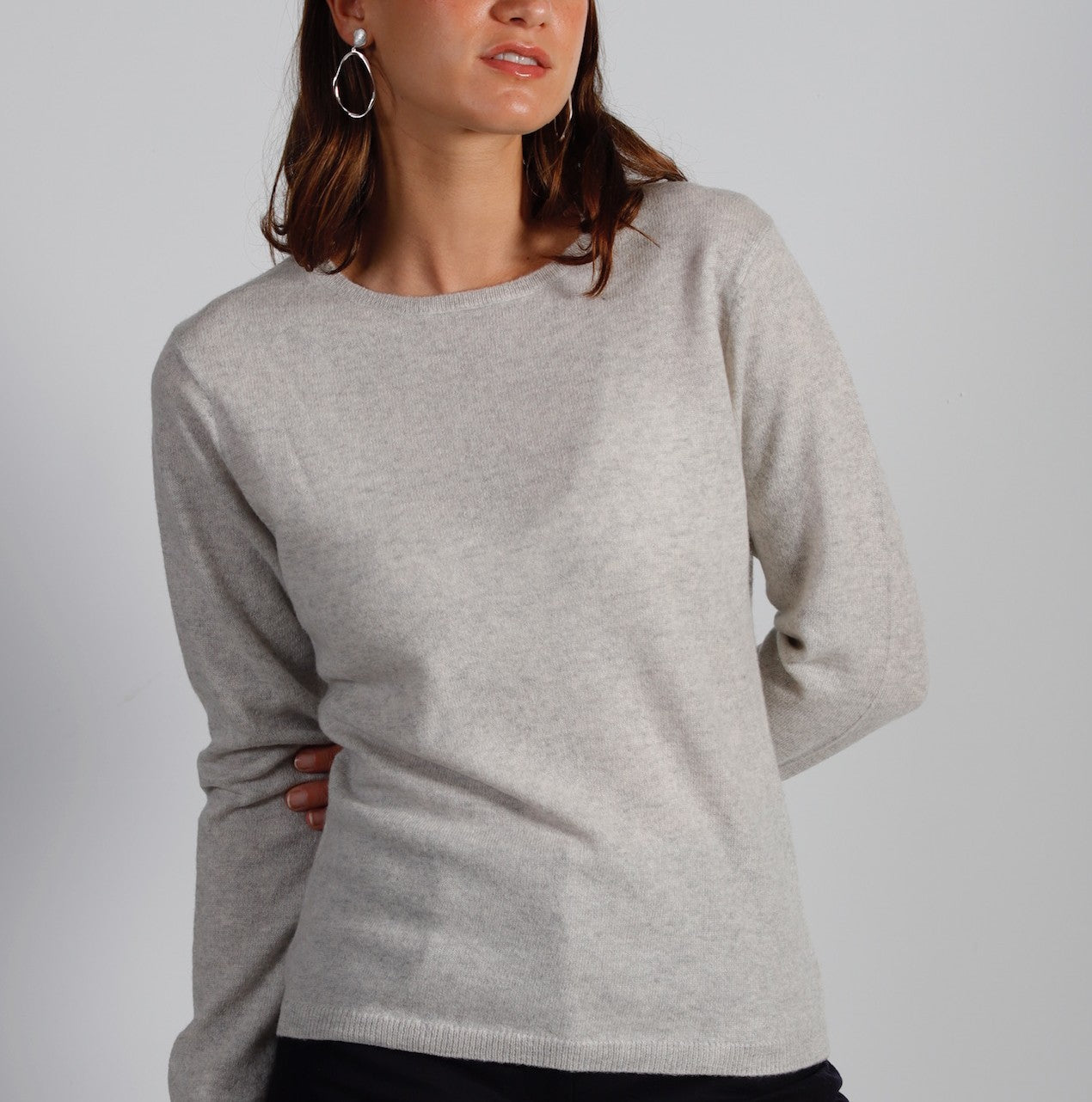 Pull Col Rond Cachemire