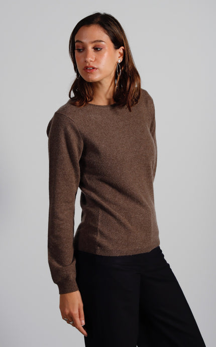 Pull Col Rond Cachemire
