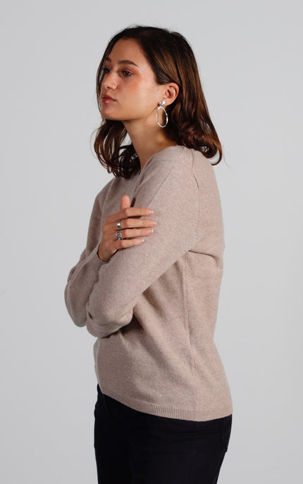 Pull Col Rond Cachemire