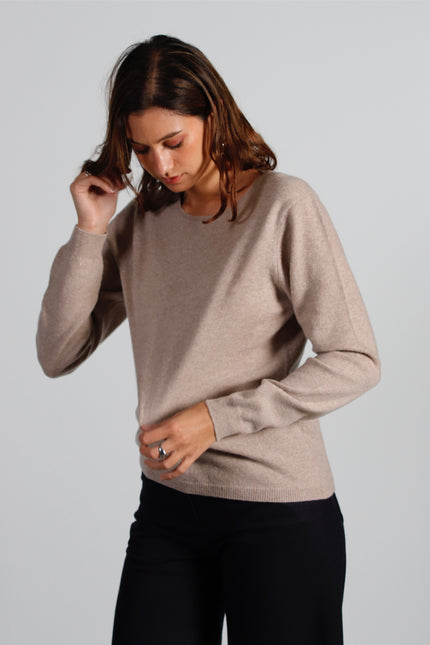 Pull Col Rond Cachemire