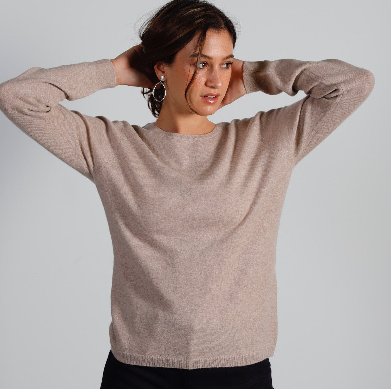 Pull Col Rond Cachemire