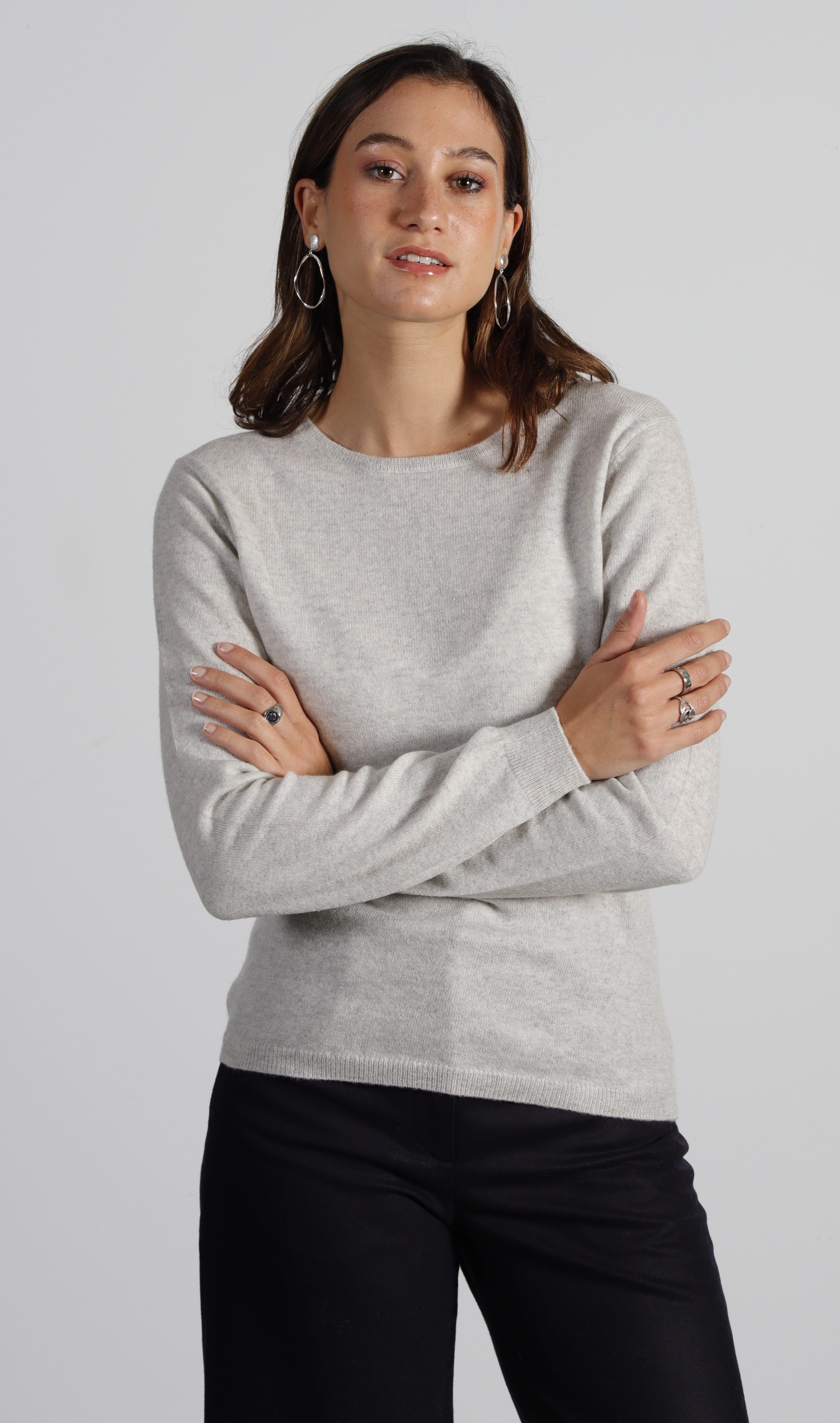 Pull Col Rond Cachemire