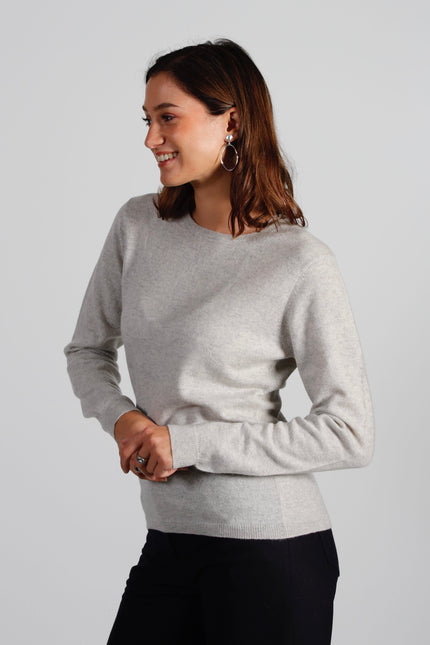 Pull Col Rond Cachemire