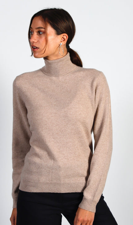 Pull Col Roulé Cachemire
