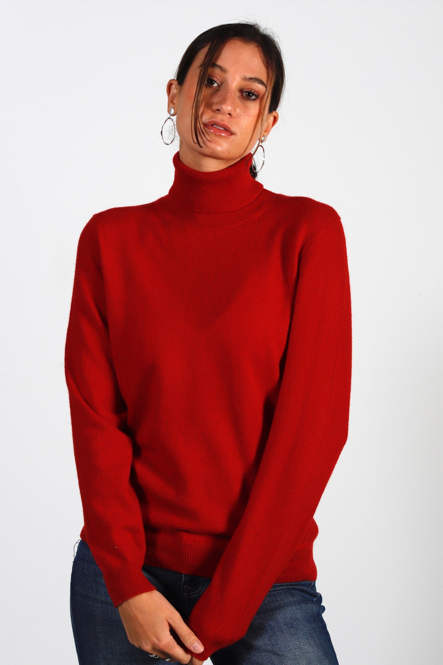 Pull Col Roulé Cachemire