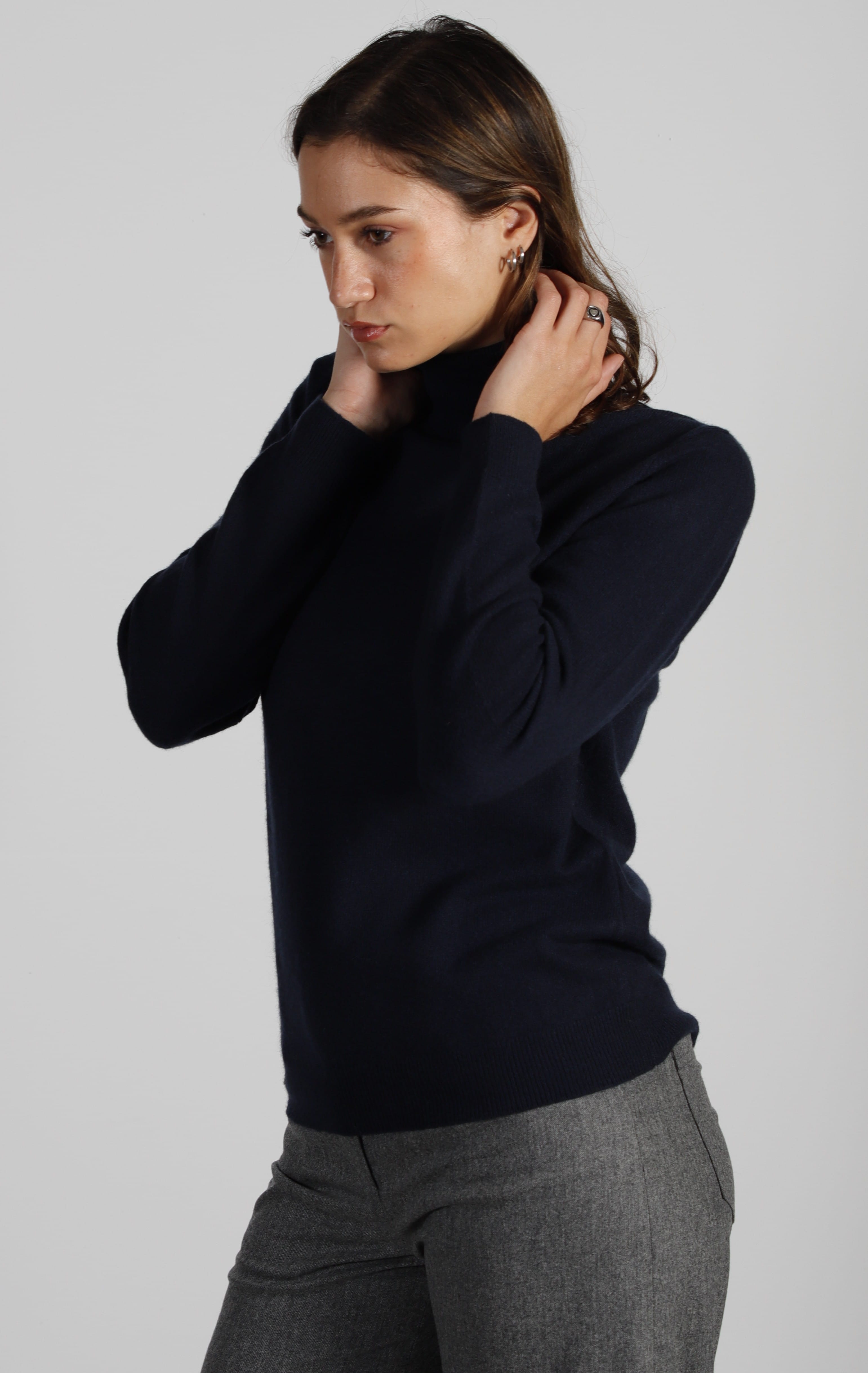 Pull Col Roulé Cachemire