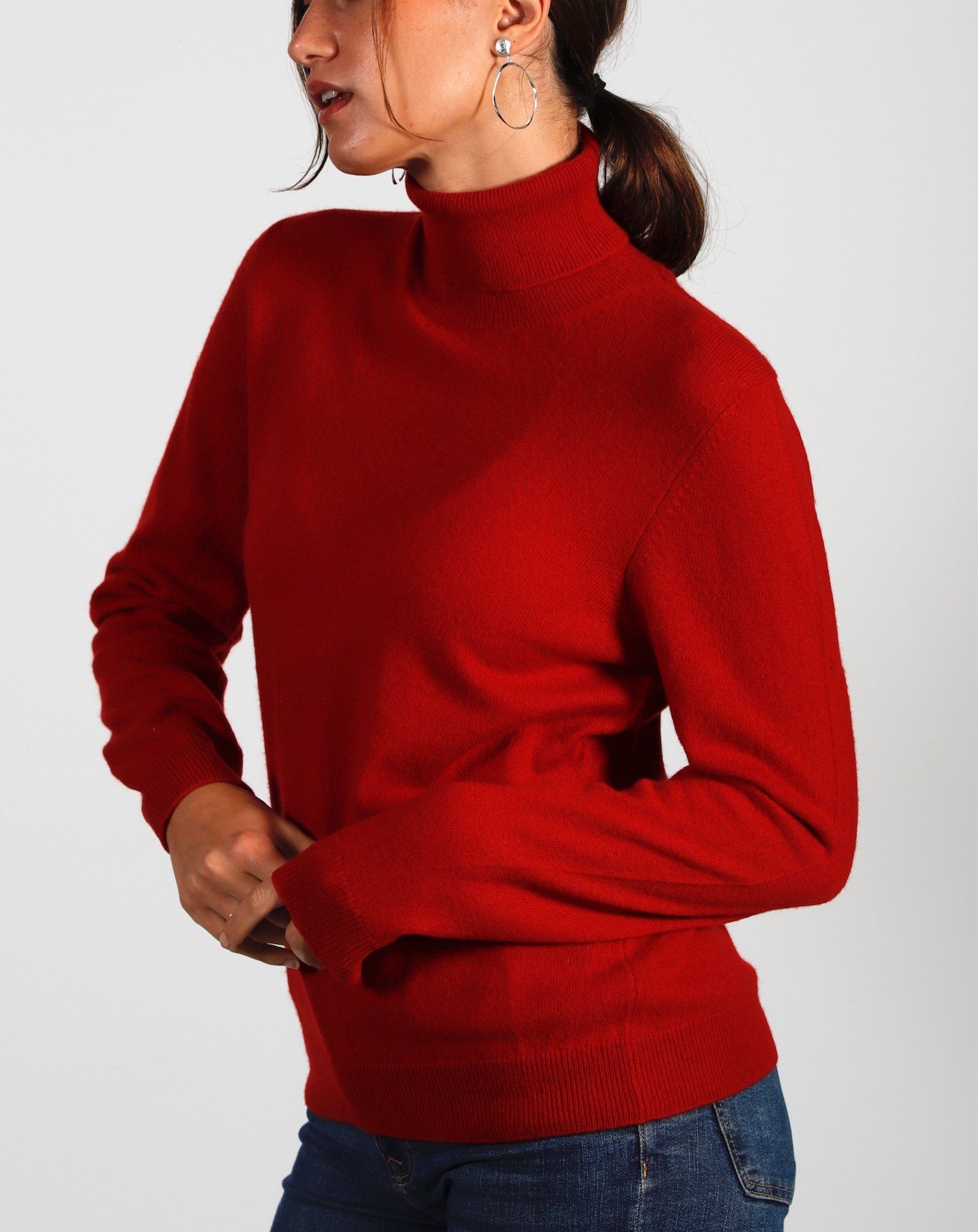 Pull Col Roulé Cachemire