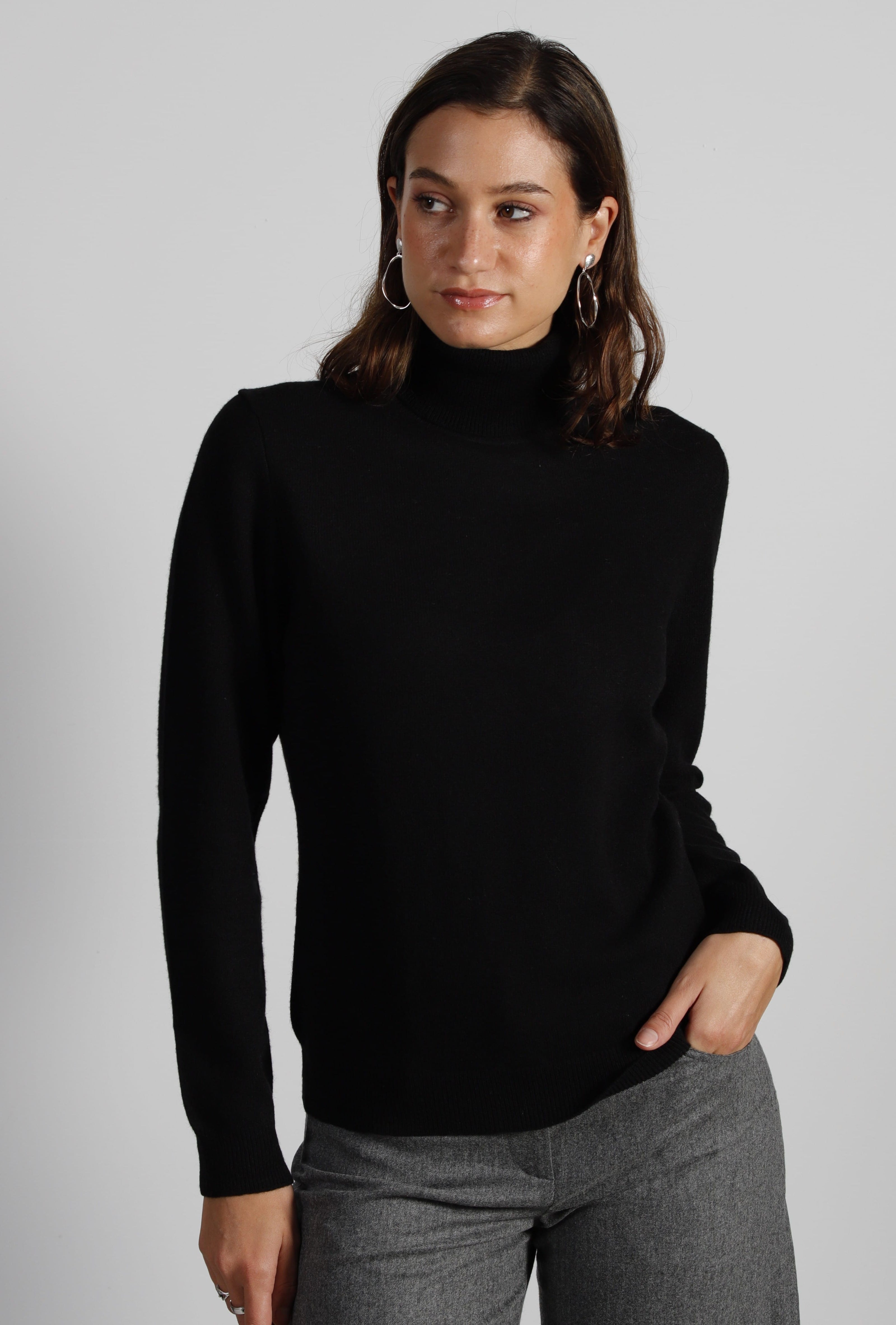 Pull Col Roulé Cachemire
