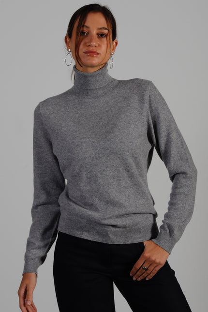 Pull Col Roulé Cachemire