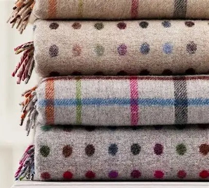 Plaid Multi Spot Beige