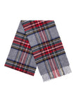 Echarpe Mérinos Tartan Grey Stewart