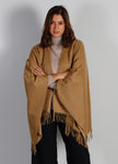 Ruana Unie Mérinos Camel