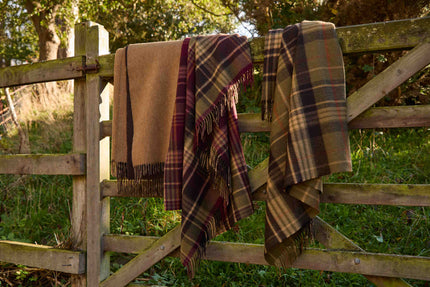 Plaid Check Camel/chocolat