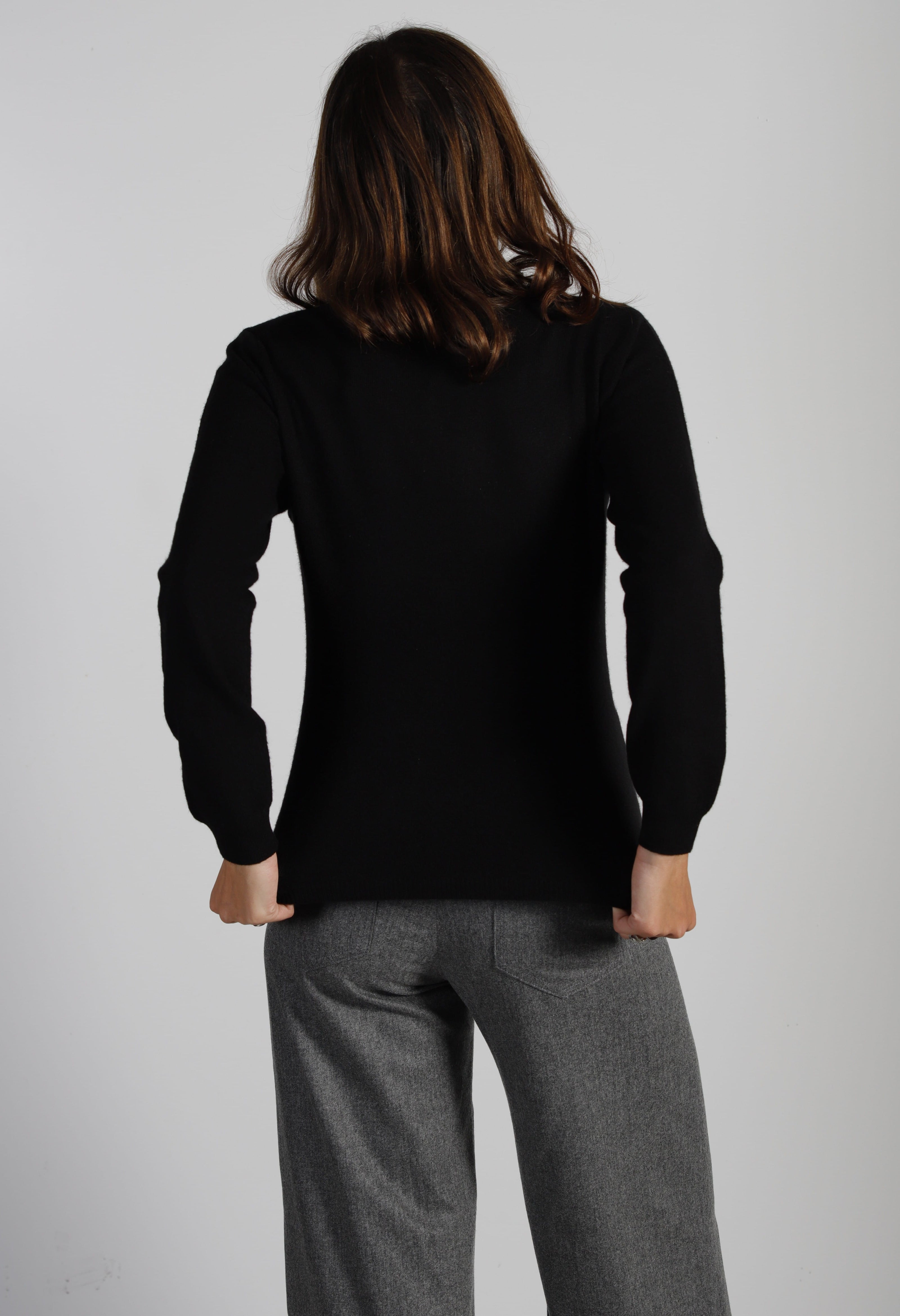 Pull Col Rond Cachemire