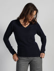 Pull Col V Cachemire