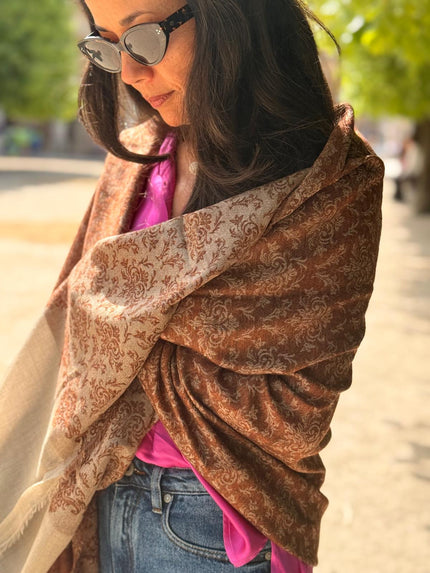 Echarpe motifs Jacquard