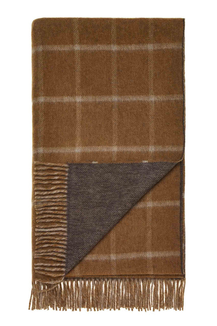 Plaid Check Camel/chocolat