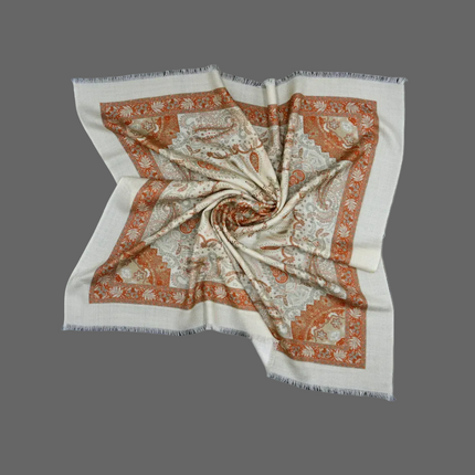 Carré Paisley Ivoire