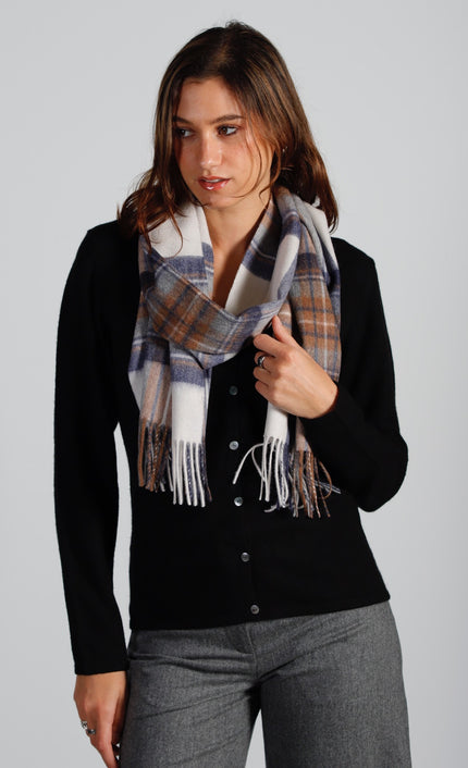 Echarpe cachemire Tartan